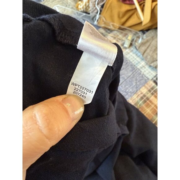 J. Jill Women's Linen Blend Ankle Jogger Pants Navy Blue Pull On Pockets Size XL - Picture 6 of 6